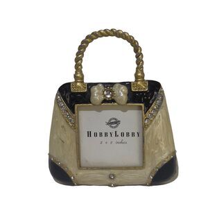 Mini Victorian Style Purse Picture 2”x2” Frame‎ Embossed Tabletop Hobby Lobby